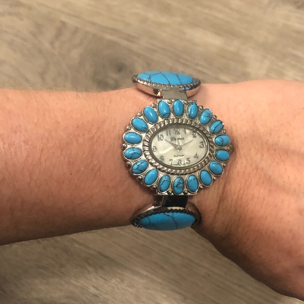 Turquoise bracelet watch